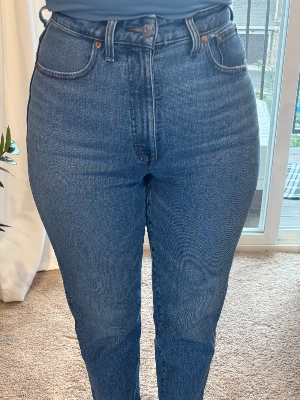 Madewell women's jeans curvy 90's size 27t